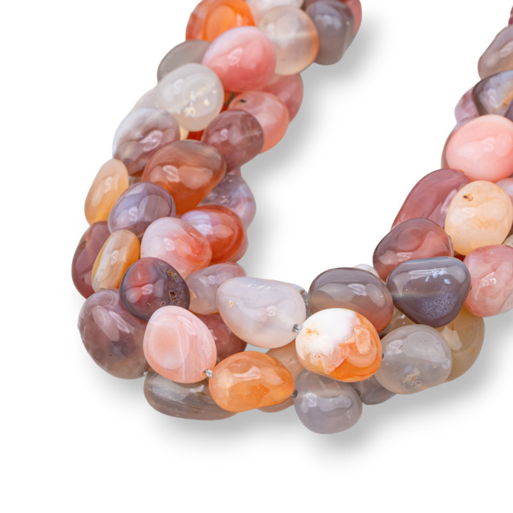 Botswana-Achat-Trommelstein, 10–16 mm, Rot