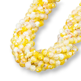 Agate de Feu Jaune Facette 06mm