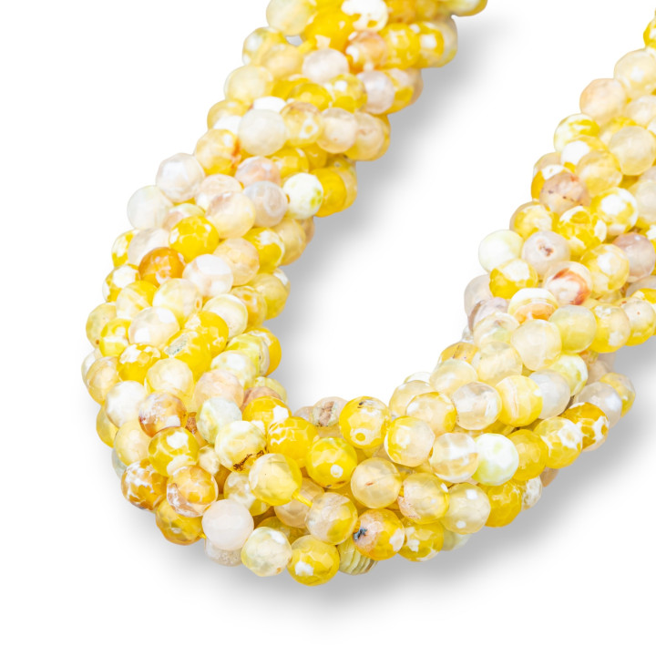 Agate de Feu Jaune Facette 06mm