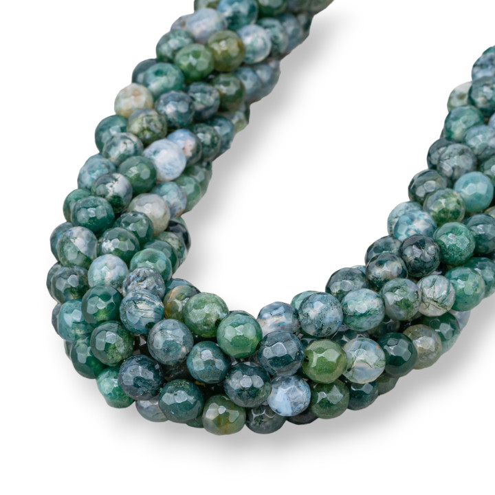 Faceted Moss Agate 06mm