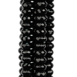 Onyx Rondelle Facetado 10x6mm