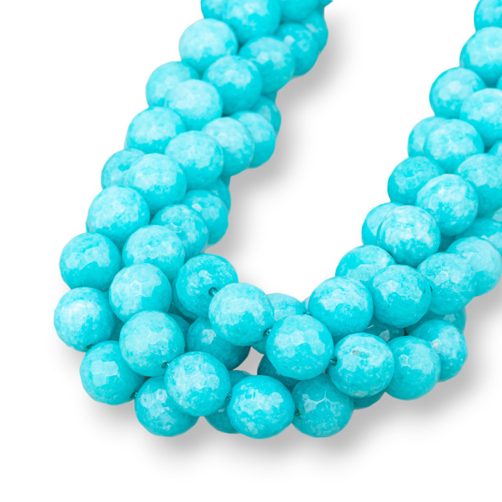 Jade Turquoise Facette 10mm