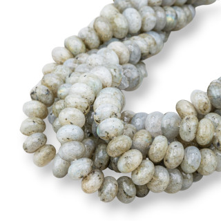 Grüner Labradorit Glatte Rondelle 8x5mm