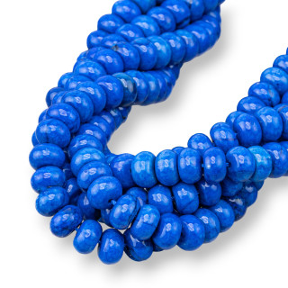 Lapis Lazuli Smooth Rondelle 8x5mm Clear