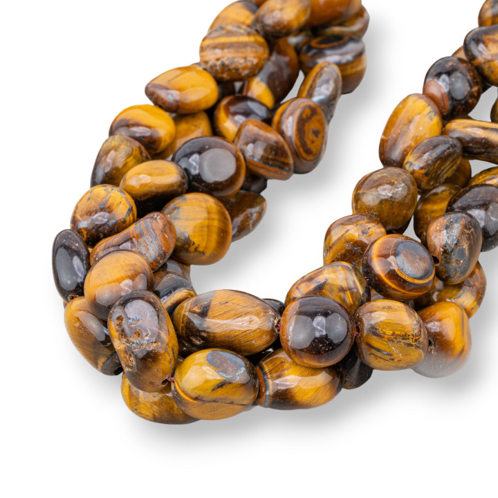 Yellow Tiger's Eye Tumbled Stone 10-16mm