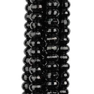 Onyx Rondell facettiert 8x5mm