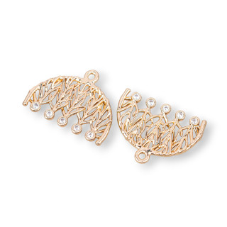 Componente colgante de bronce 19x12 mm 22 piezas con 1 anillo