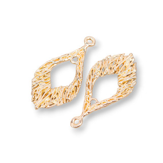 Componente Pendente Di Bronzo Goccia 13x27mm 32pz Con 1 Anellino