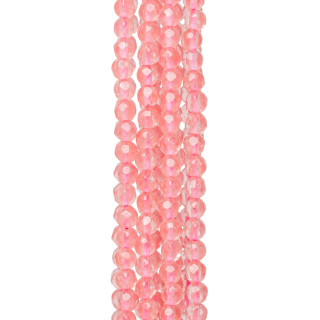 Noble Red Obsidian (Cherry Quartz) Faceted 04mm