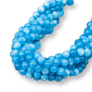 Jade Jadeíta de Colores Línea Económica Facetado 06mm Azul Claro