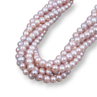 Round River Pearls 7.0-7.5mm A Lilac