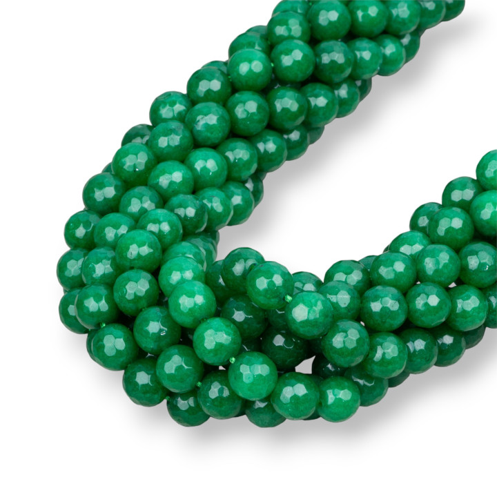 Facettierte Smaragdit-Jade 08mm