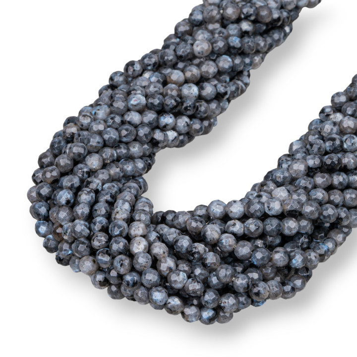 Black Labradorite Larichite Faceted 04mm