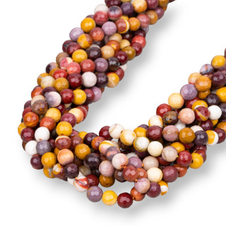 Mokaite Perlina Tonda Sfaccettata 6mm