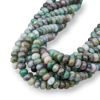 Moss Agate Rondelle Λείο 8x5mm