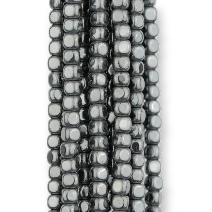 Hématite Cube Biseauté 3mm Naturel