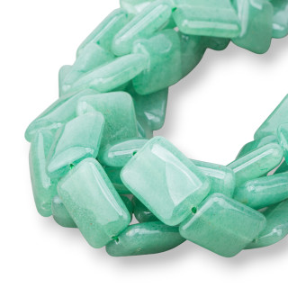 Aventurine Verte Rectangle Plat 15x20mm