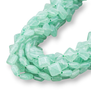 Aventurine verte Losange Plat 10mm