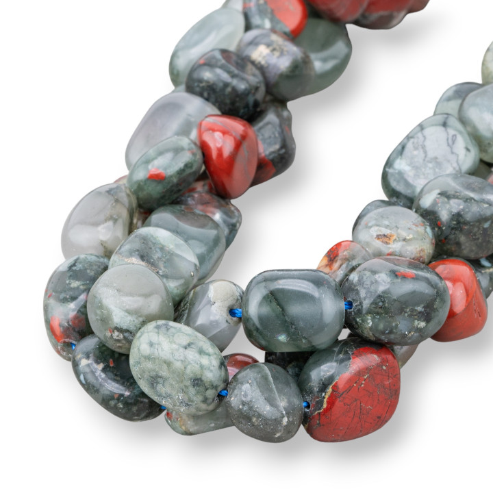 Jaspe sanglant Jaspe sanguin Pierre roulée 8-12x10-15mm