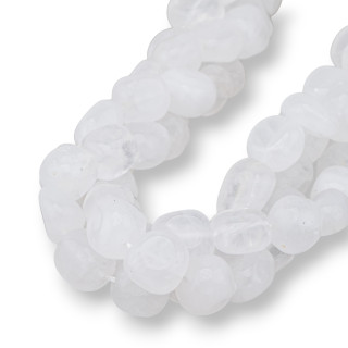 Rock Crystal Tumbled Stone 8-12x10-15mm