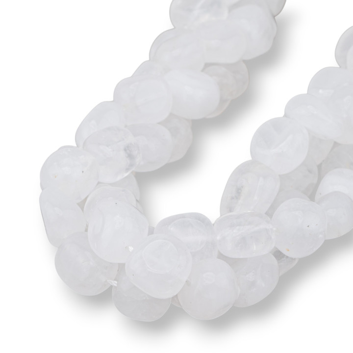 Rock Crystal Tumbled Stone 8-12x10-15mm