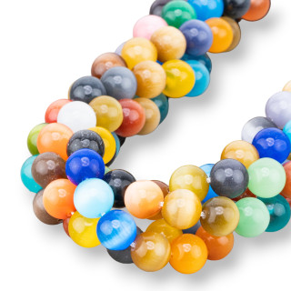 Ojo de Gato Redondo Liso Multicolor 10mm