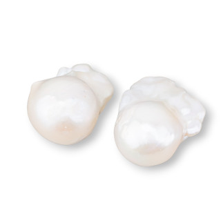 AAA Baroque River Pearls (MQG) 19-20gr 1 Pair White