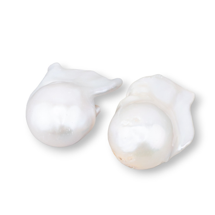 AAA Baroque River Pearls (MQG) 20-21gr 1 Pair White