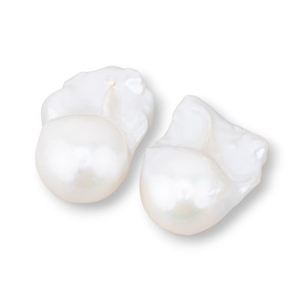AAA Baroque River Pearls (MQG) 29-30gr 1 Pair White