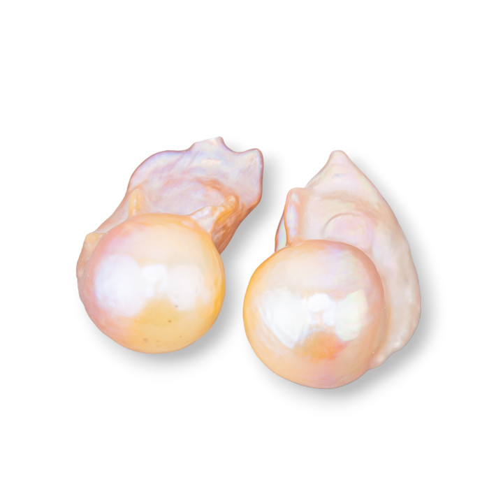Baroque River Pearls Without Hole Natural Color (RBW) 9-10gr 1 Pair