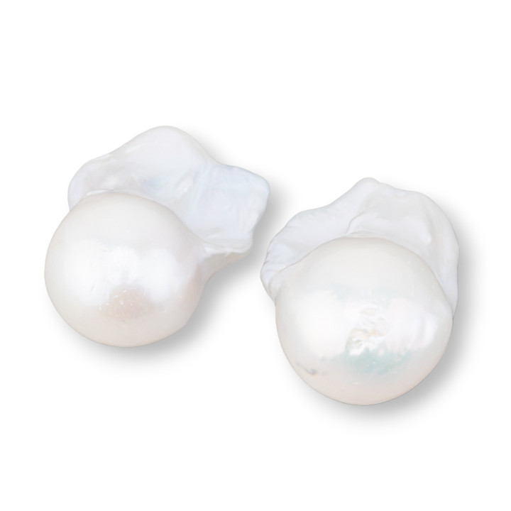 Perles de Rivière Baroques AAAA (YMG) 25-26gr 1 Paire