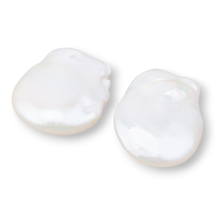 Baroque River Pearls Flat Drops (PLH) 18-19gr 1 Pair