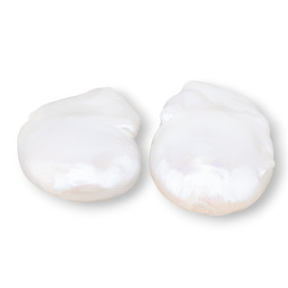 Baroque River Pearls Flat Drops (PLH) 25-26gr 1 Pair