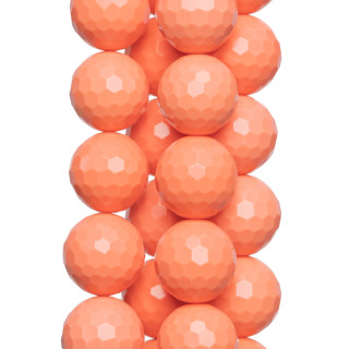 Pasta di Corallo Rosa Perlina Tonda Sfaccettata 20mm