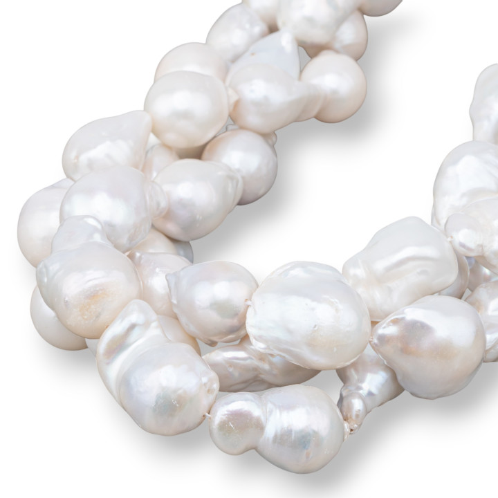 Baroque Teardrop River Pearls (RLG) 100-110gr White