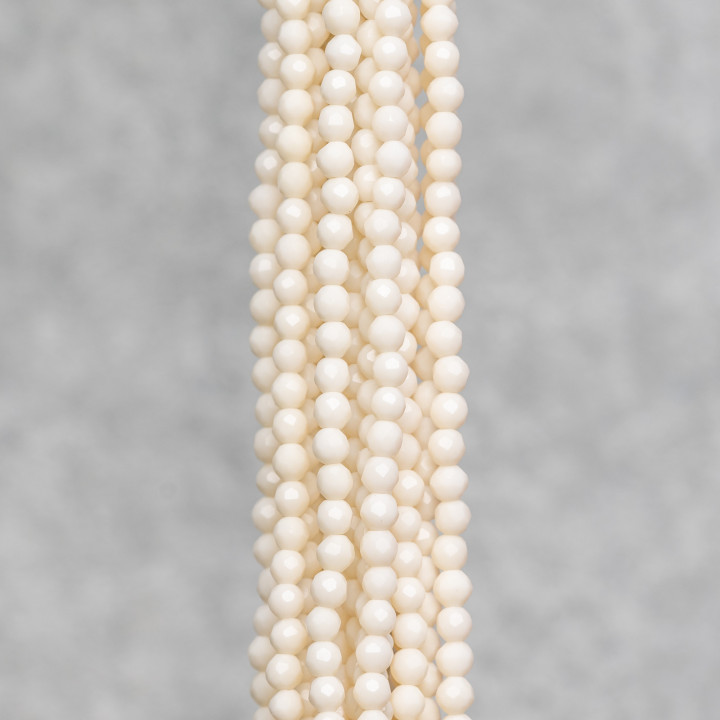 Faceted Bone Paste 04mm