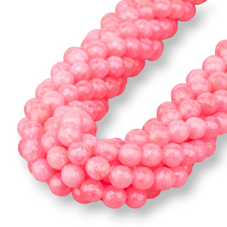 Jadéite Colorée Jade Ligne Économique Facettes 08mm Rhodochrosite Claire