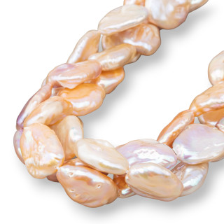 Perlas de Río Barrocas Planas (NSL) Rosa 50-60gr