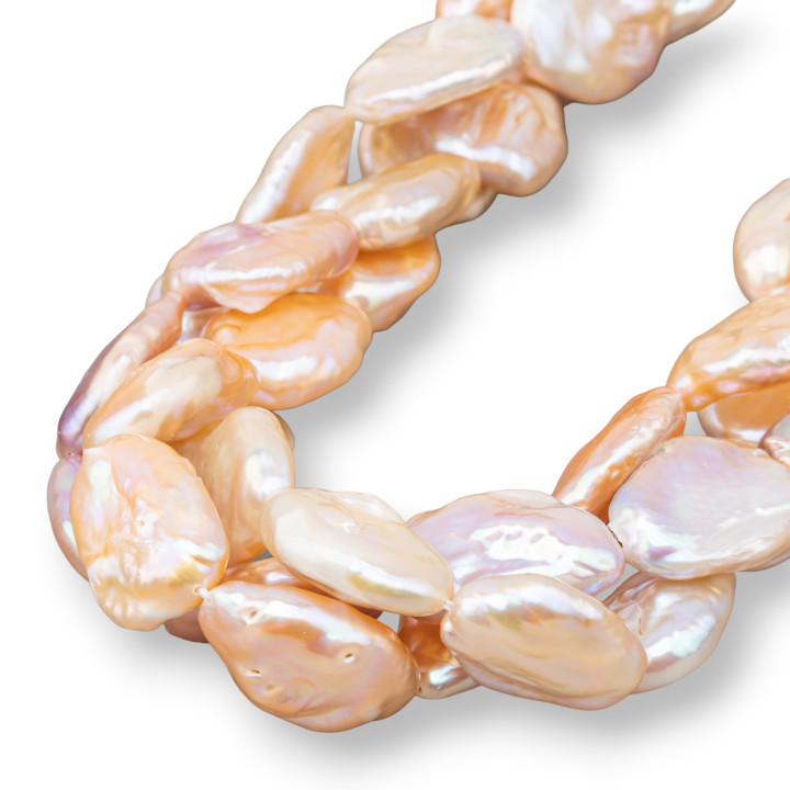 Flat Baroque River Pearls (NSL) Pink 50-60gr