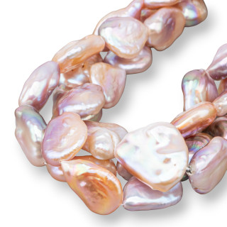 Perlas de Río Barrocas Planas (NSL) Rosa 60-70gr