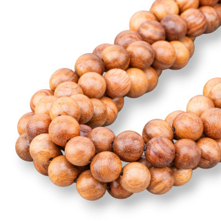 Perles rondes en bois 10 mm teinte 2