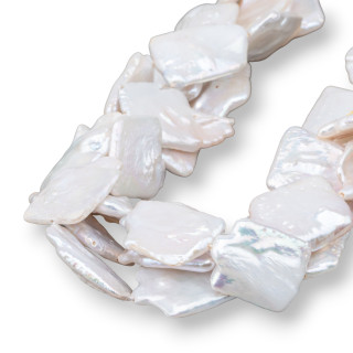 Perle Di Fiume Barocche Piatte (OHG) Bianco 50-60gr