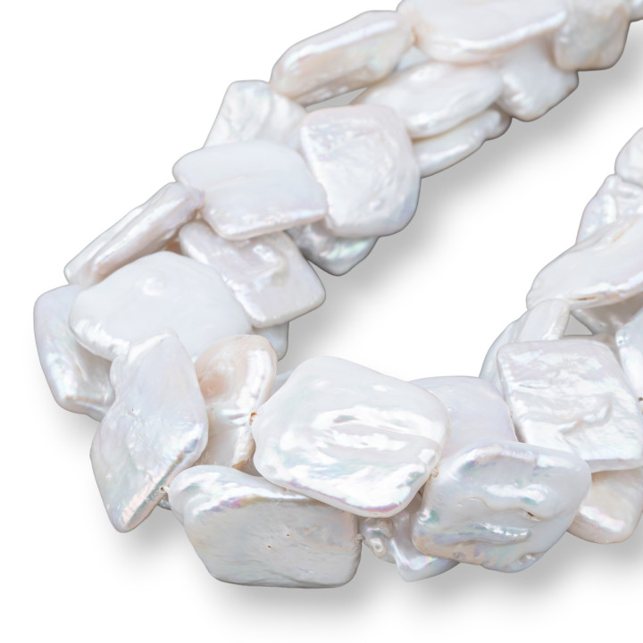 Flat Baroque River Pearls (OHG) Λευκό 70-80γρ