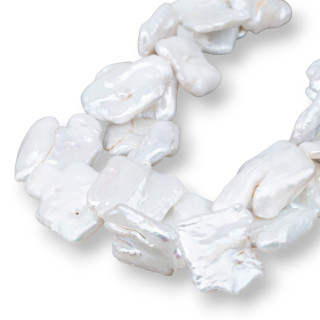 Flat Baroque River Pearls (OSL) Λευκό 80-90γρ