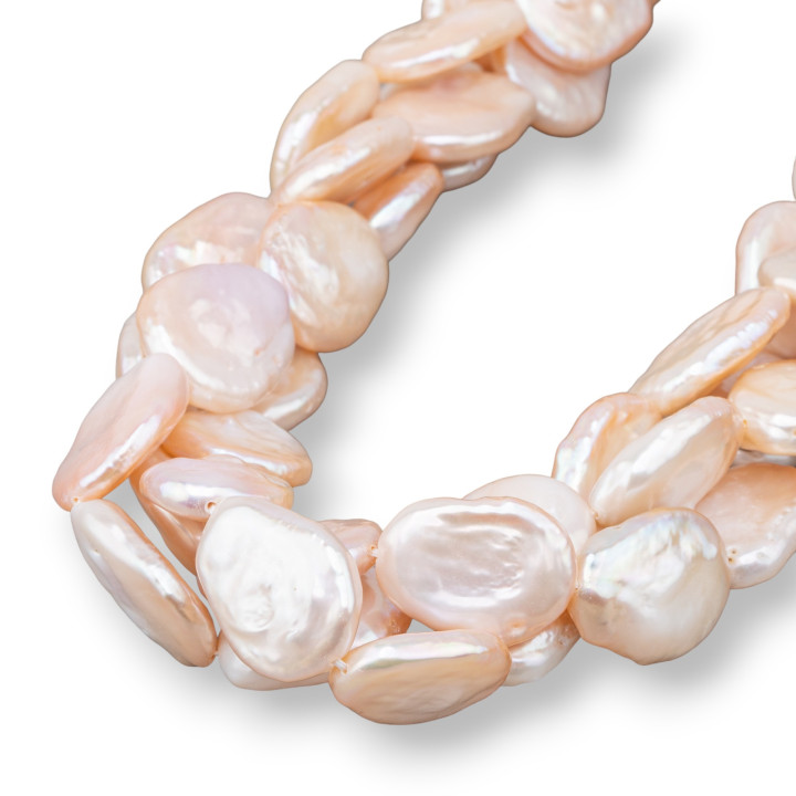Perle Di Fiume Barocche Piatte 15-16x18-20 (RSS) Rosa