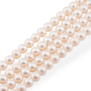 Round River Pearls 9,0-9,5mm AAAA Λευκό