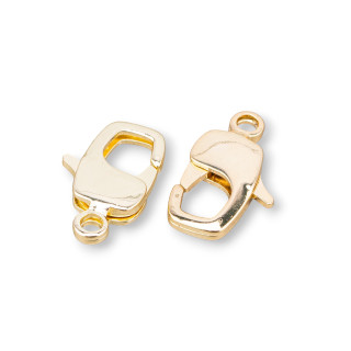 Nickelfree Brass Snap Hook Closure 10x16mm 25pcs Golden