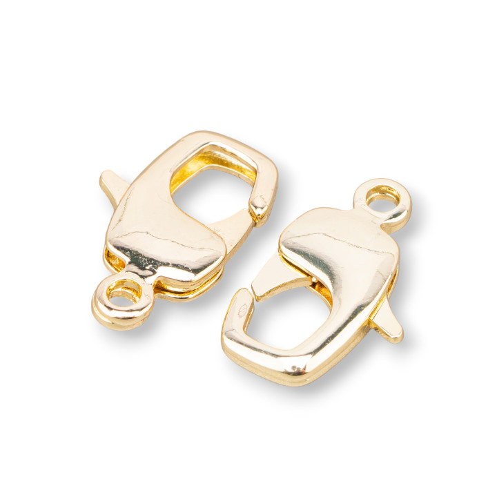 Nickelfree Brass Snap Hook Κλείσιμο 12x20mm 22τμχ Χρυσό