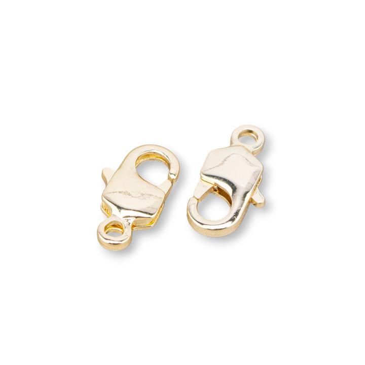Nickelfree Brass Carabiner Clasp 7x13mm 30pcs Golden