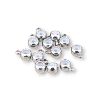 Technical Component Ball Slide With Ring 4mm 110pcs Rhodium Plated
